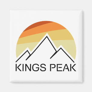 Kings Peak Utah Retro Magnet