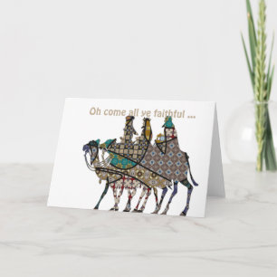 Kings Travel To See Baby Jesus Card