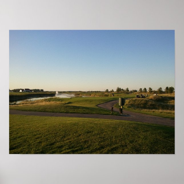 King's Walk Golf Course evening picture Poster (Front)