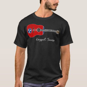 Kingsport Tennessee Guitar  T-Shirt