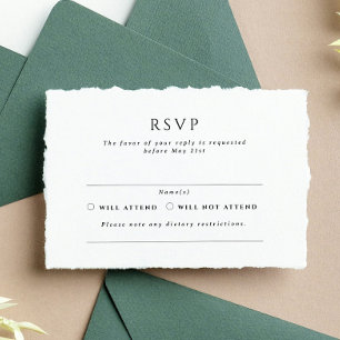 Kingston Formal Landscape Wedding RSVP Rubber Stamp