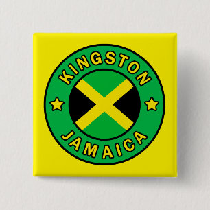 Kingston Jamaica 15 Cm Square Badge