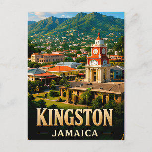 Kingston Jamaica Blue Mountains Travel Souvenir Postcard