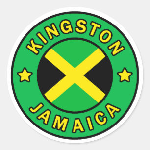 Kingston Jamaica Classic Round Sticker