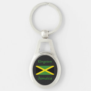 Kingston Jamaica – Jamaican Flag   Keychain
