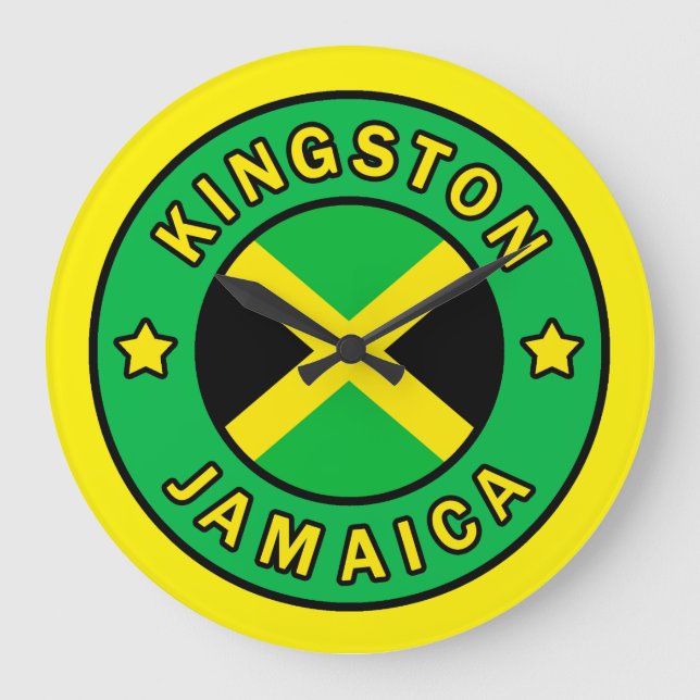 Kingston Jamaica Large Clock (Front)