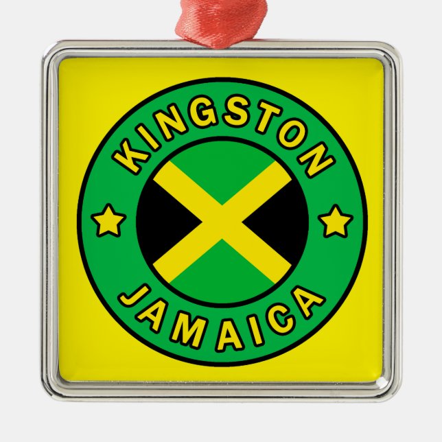 Kingston Jamaica Metal Tree Decoration (Front)