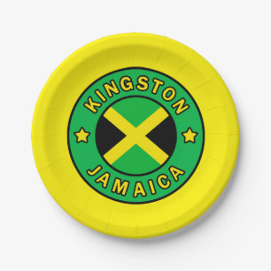 Kingston Jamaica Paper Plate