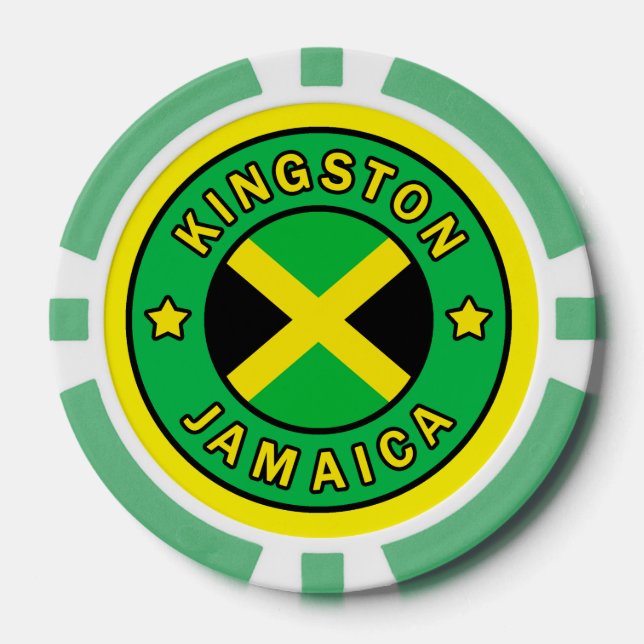 Kingston Jamaica Poker Chips (Front)