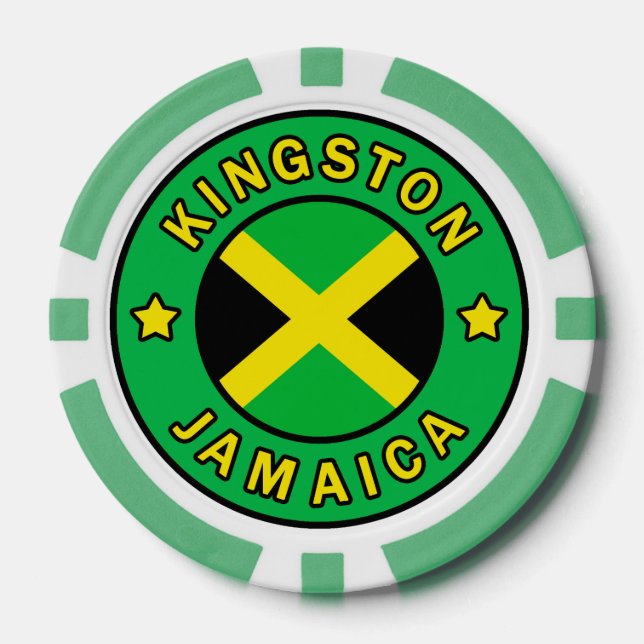Kingston Jamaica Poker Chips (Front)