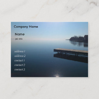 Kingston lake,Ontario. Beautiful photo of lake Business Card