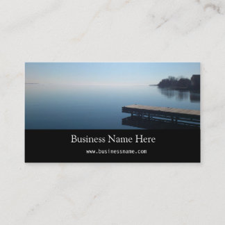 Kingston lake,Ontario. Beautiful photo of lake Business Card