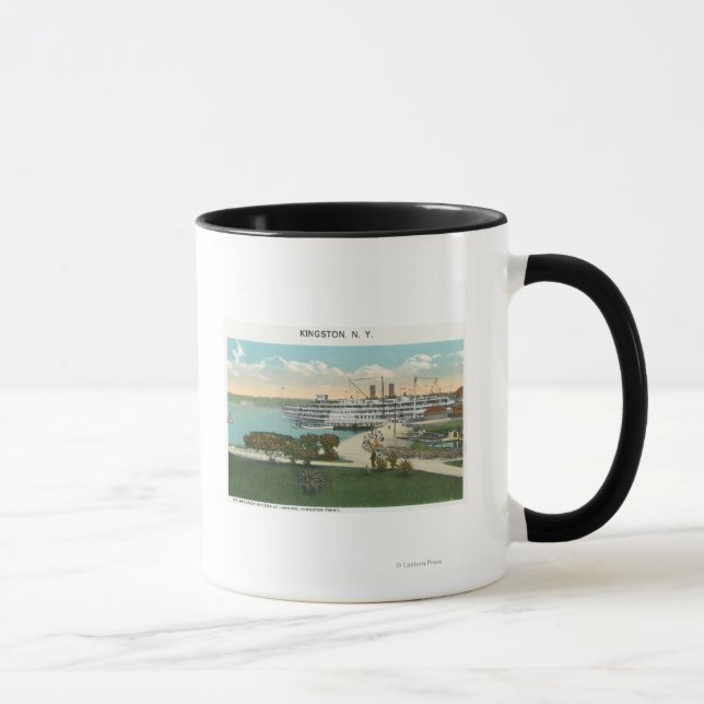 Kingston Point View of Hendrick Hudson Steamer Mug (Right)