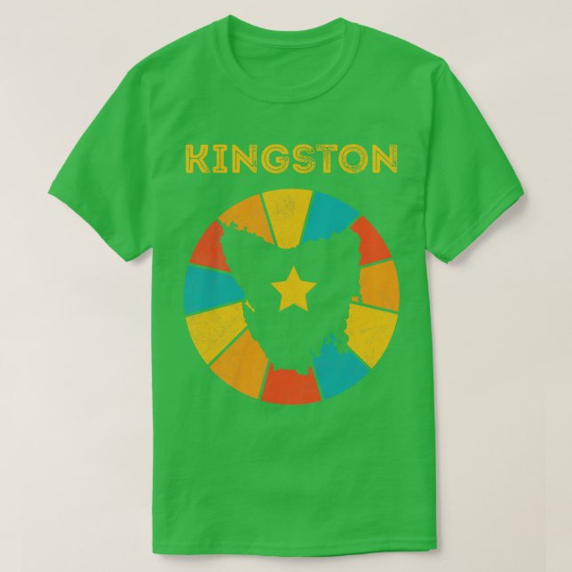 Kingston Tasmania Vintage Distressed Souvenir 1 T-Shirt (Design Front)