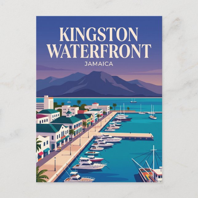 Kingston Waterfront Jamaica Postcard (Front)