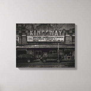 Kingsway Theatre No 2 Old Film Version Canvas Print