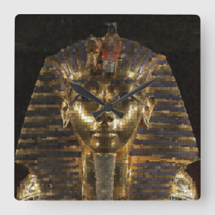 KingTut20150901 Square Wall Clock