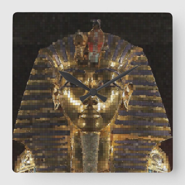 KingTut20150901 Square Wall Clock (Front)