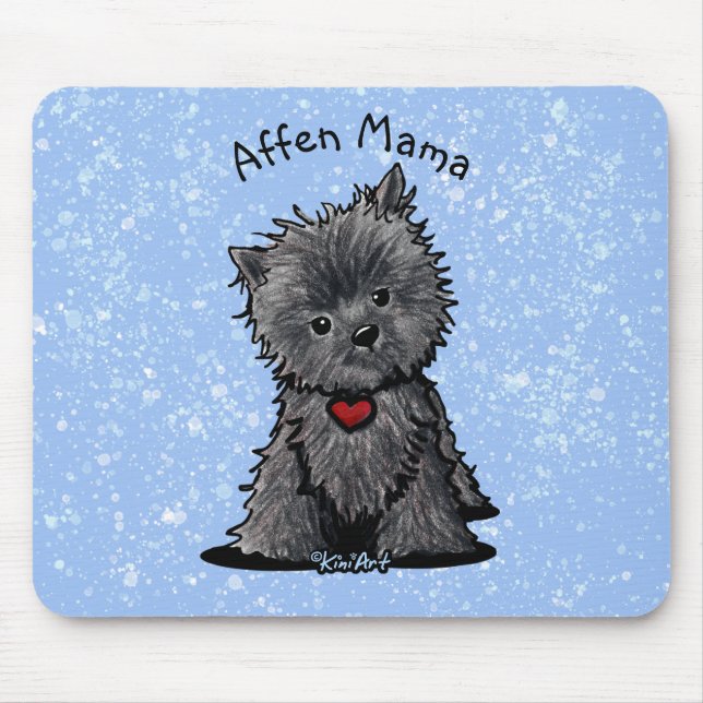 KiniArt Affenpinscher Dog Mousepad (Front)
