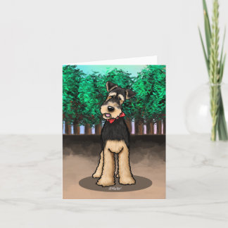 KiniArt Airedale Terrier Card