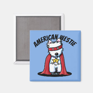 KiniArt American Westie Magnet