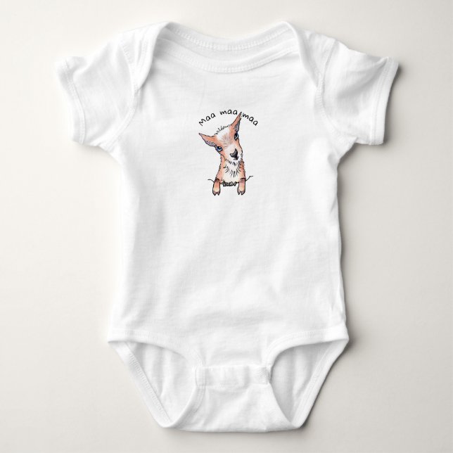 KiniArt Baby Goat Bodysuit (Front)