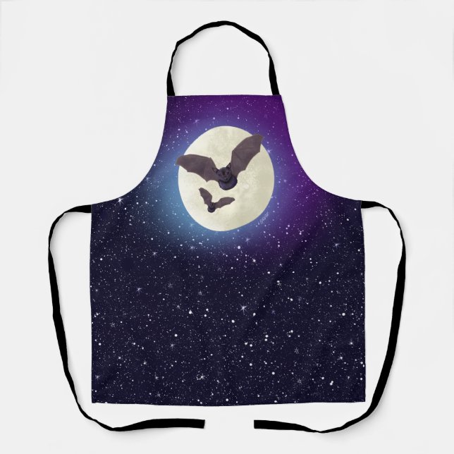 KiniArt Bat Halloween Apron (Front)