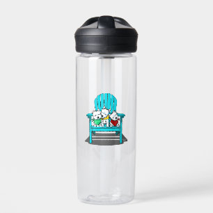 KiniArt Beach Westie Trio Water Bottle