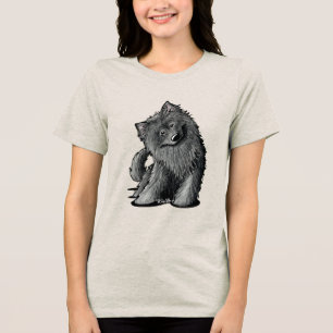 KiniArt Belgian Sheepdog T-Shirt Tri-Blend Shirt