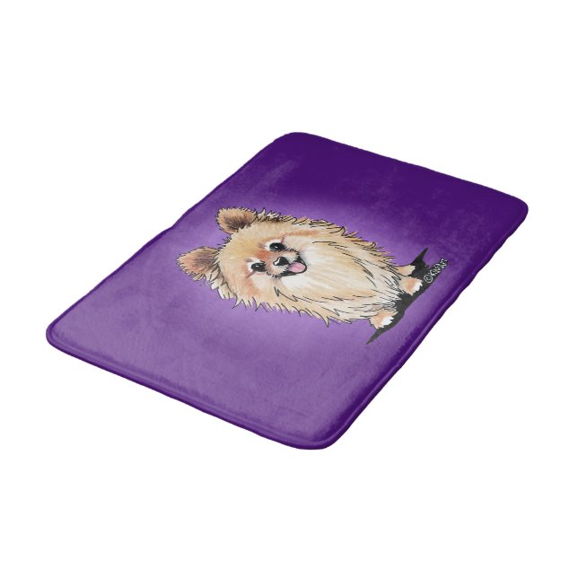 KiniArt Bella Pom Bath Mat (Angled)