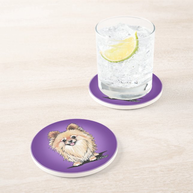 KiniArt Bella Pom Coaster (Side)