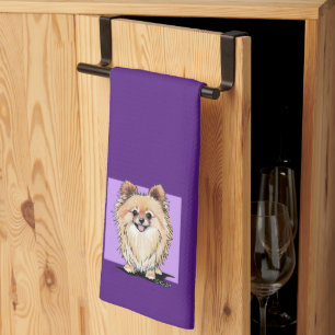 KiniArt Bella Pom Tea Towel