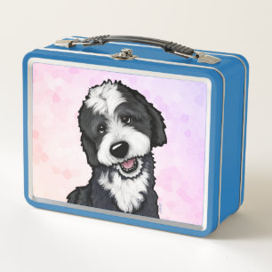KiniArt Bernadoodle Metal Lunch Box