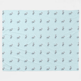 KiniArt Besties Greyhound Fleece Blanket