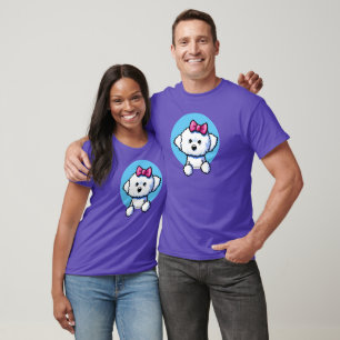 KiniArt Bichon Frise Girl T-Shirt