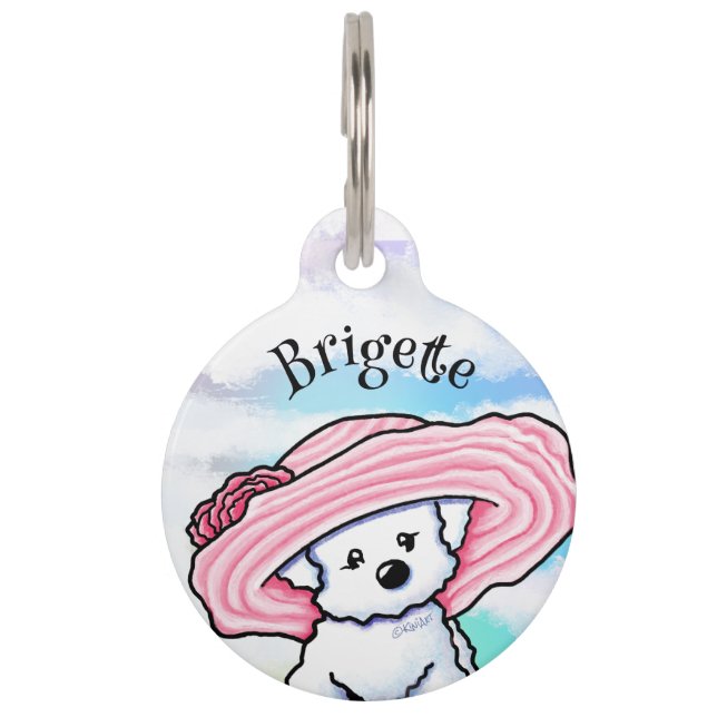 KiniArt Bichon Frise Pet ID Tag (Front)