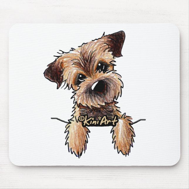 KiniArt Border Terrier Mouse Pad (Front)