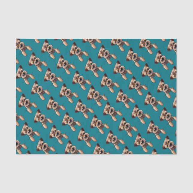 KiniArt Border Terrier Tissue Paper (Front)