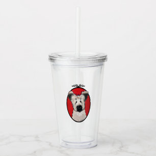 KiniArt Briard  Acrylic Tumbler