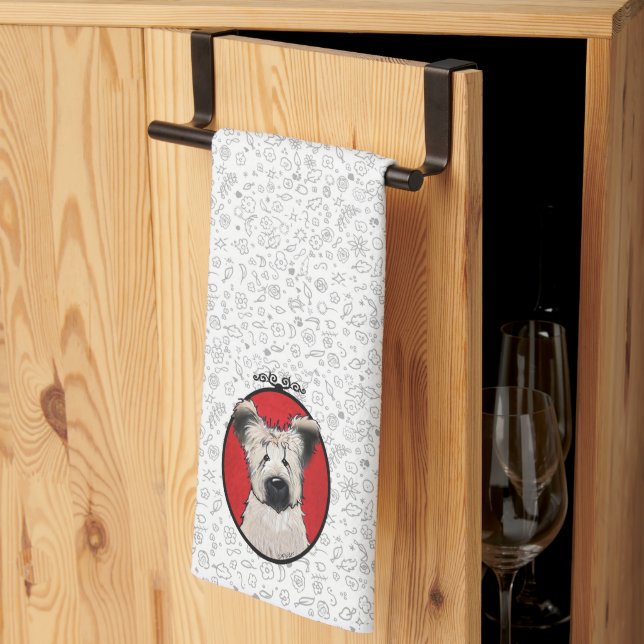 KiniArt Briard Tea Towel (Thirds Fold)
