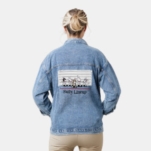 KiniArt Bully Lineup Bull Terrier Denim Jacket