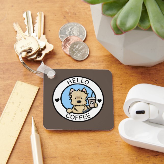 KiniArt Cairn Coffee Lover Key Ring (Desk)