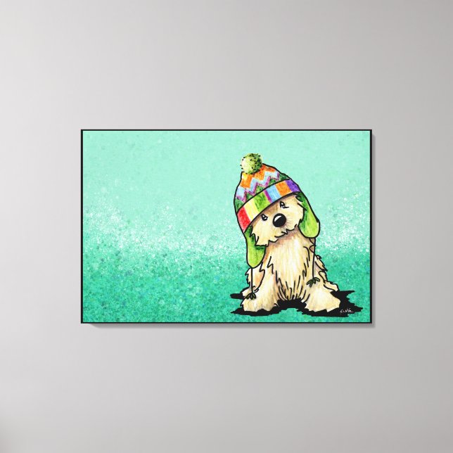 KiniArt Cairn Terrier Art Canvas Print (Front)