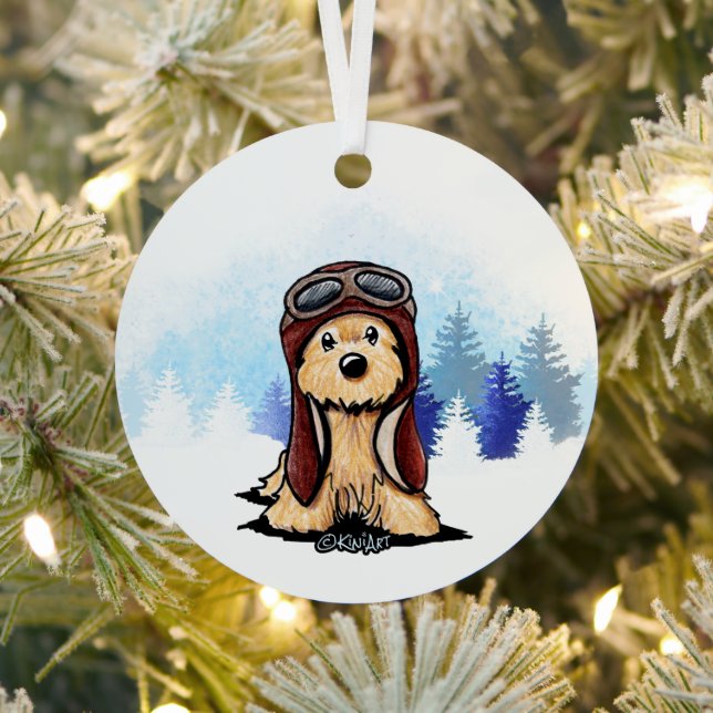 KiniArt Cairn Terrier  Metal Tree Decoration (Insitu)