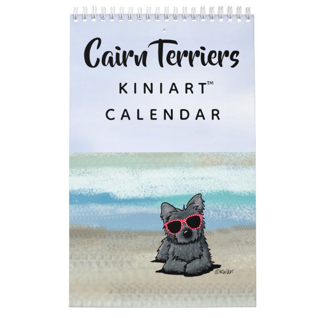 KiniArt Cairn Terrier Small Calendar (Cover)