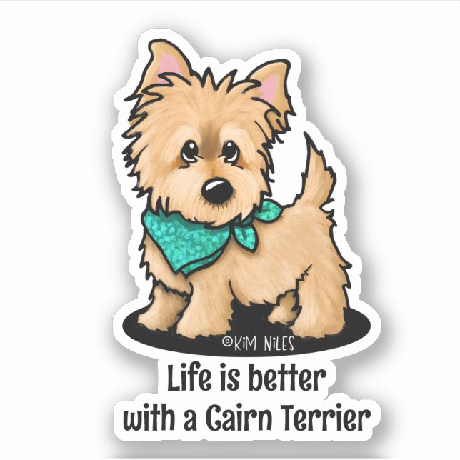 KiniArt Cairn Terrier Sticker (Front)