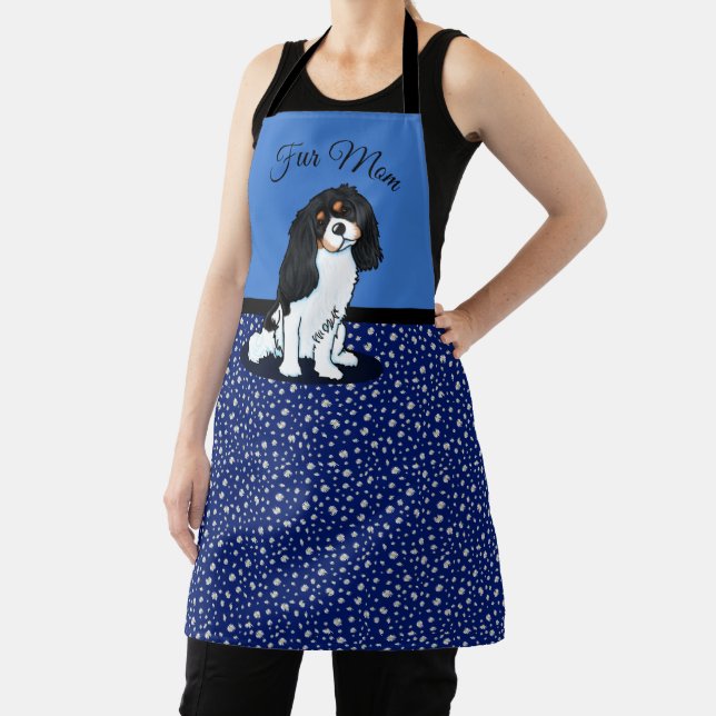 KiniArt Cavalier King Charles All-Over Print Apron (Insitu)