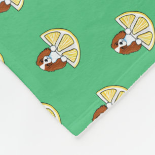 KiniArt Cavalier Life Lemons Fleece Blanket