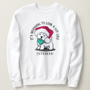 KiniArt Christmas Cutieface Westie Sweatshirt