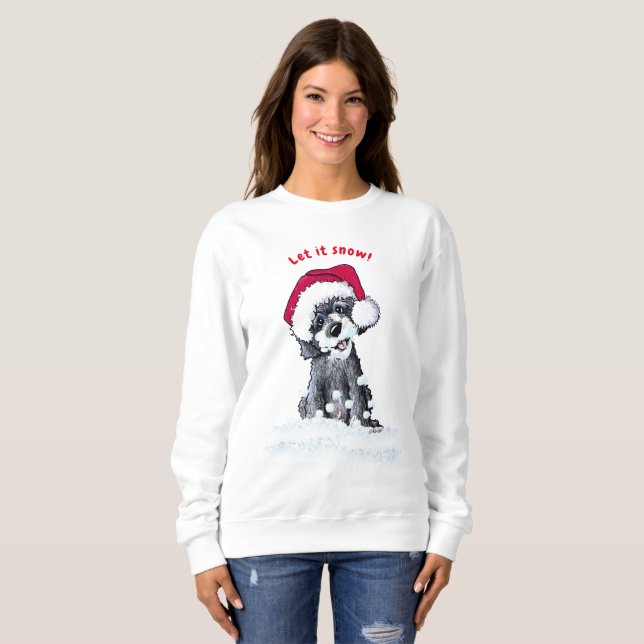 KiniArt Christmas DoodleMoji Sweatshirt (Front Full)